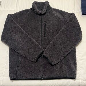 Uniqlo Grey Zip up Fleece Jacket